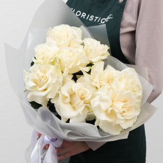 Букет белых Роз «Мира»