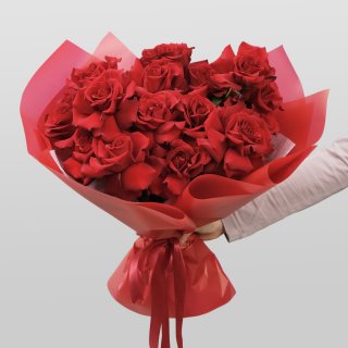 Букет красных Роз «Огонь Любви»