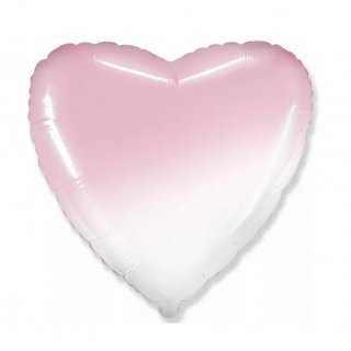 Шар Сердце, Бело-розовый градиент