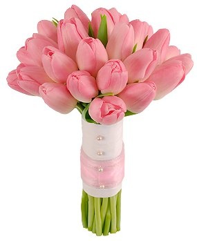 Букет из розовых Тюльпанов «Ощущения»