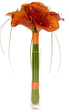 Букет из оранжевых Калл «Правдивое желание»