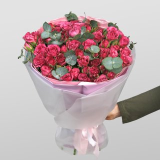 Букет из кустовых Роз «Розовый аромат»