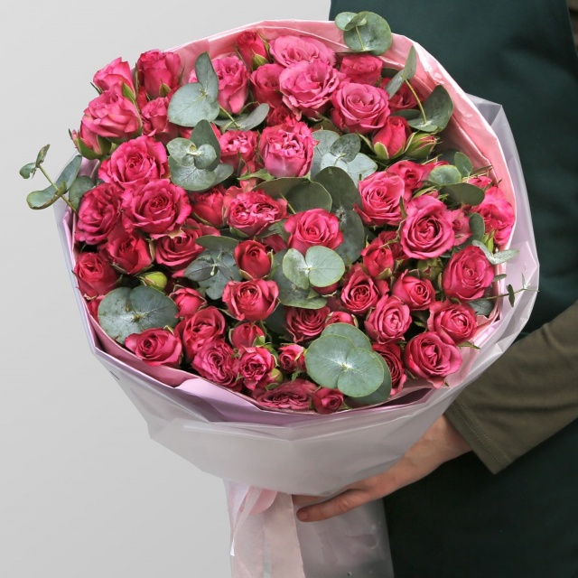 Букет из кустовых Роз «Розовый аромат» Букет из кустовых Роз «Розовый аромат»