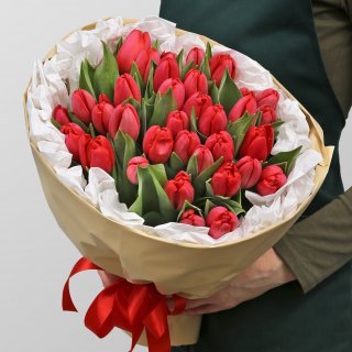 Букет Тюльпанов «Мечта в красном»