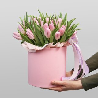 Композиция из Тюльпанов «Розовая весна»