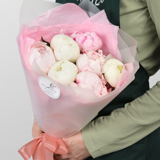 Букет из Пионов «Нежный союз»