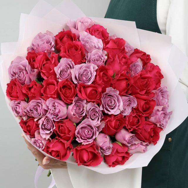 Букет Роз Кения 51 шт «Сказка из роз»