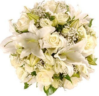 Траурная композиция из Лилий «Похоронный круг»