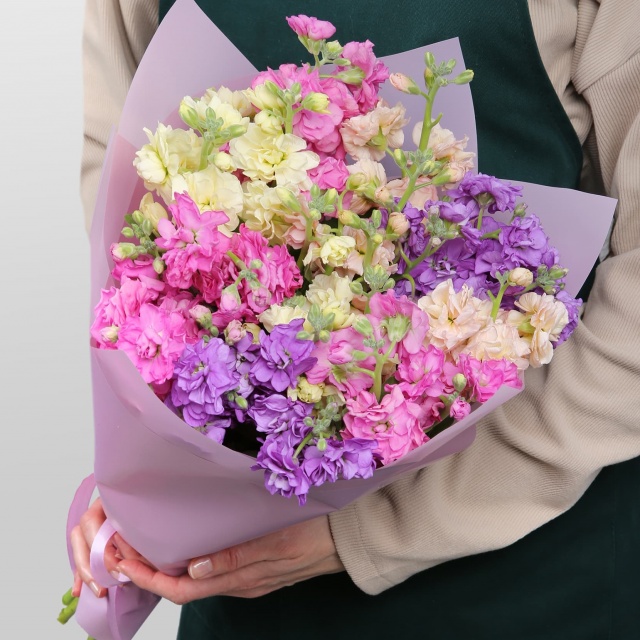 Букет Маттиолы «Весенняя акварель»