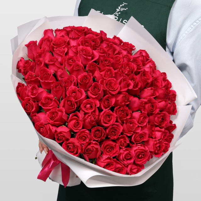 Букет Роз Кения 101 шт «Для самой дорогой»