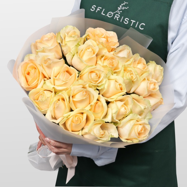 Букет Роз Россия 25 шт «Чистая гармония»