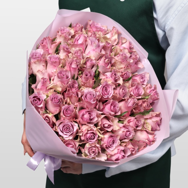 Букет Роз Кения 51 шт «Мистик Роуз»