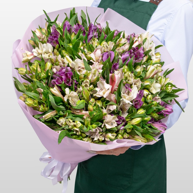 Букет Альстромерий «Цветочный вихрь»