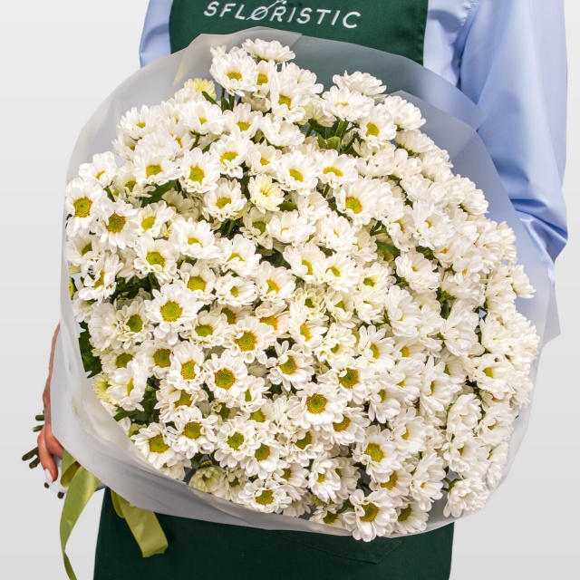 Букет Хризантем Сантини «Нежный день»