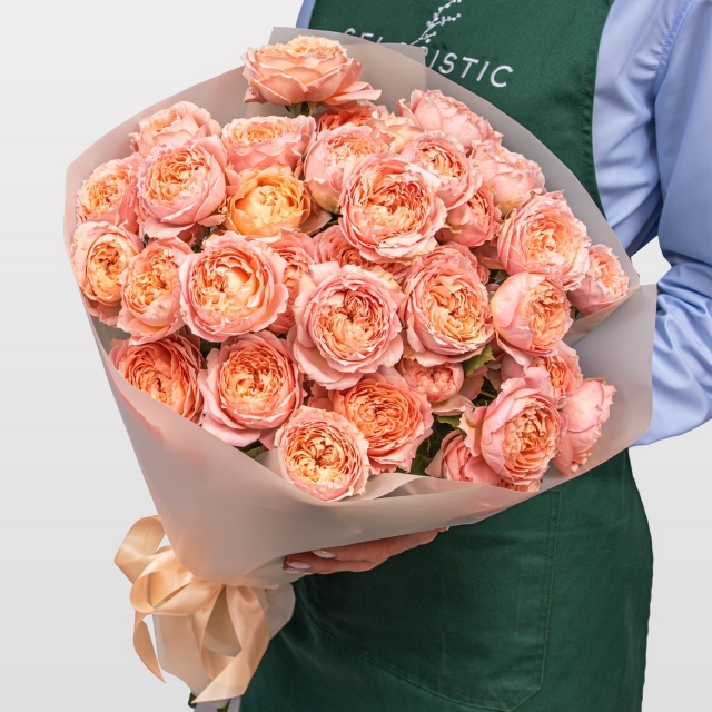 Букет из кустовых Роз Джульетта «Рассвет в Вероне»