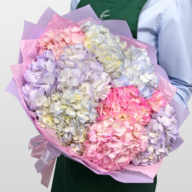 Букет из Гортензий «Ягодный Сорбет»