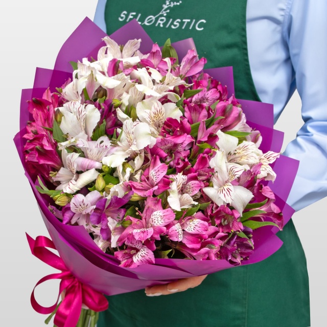 Букет Альстромерий «Ягодный Мусс»