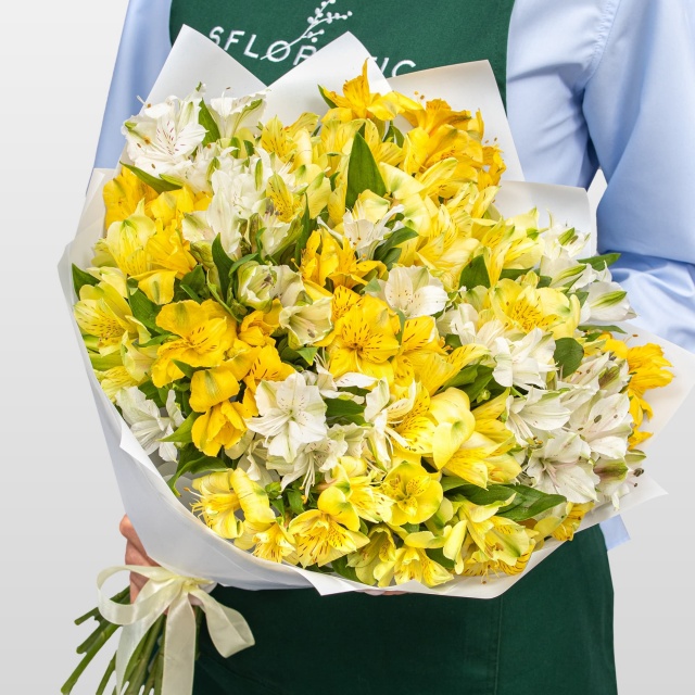 Букет Альстромерий «Лимонный Крем»