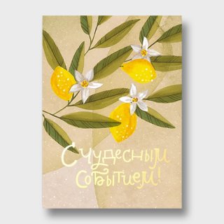 Открытка «С чудесным событием!»