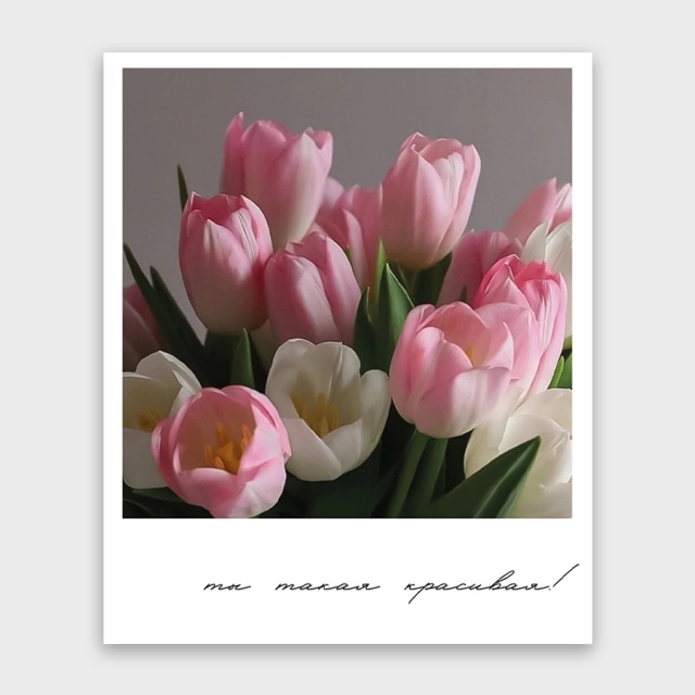 Открытка-фотокарточка «Ты такая красивая!» Открытка-фотокарточка «Ты такая красивая!»