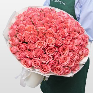 Букет Роз Кения 60 см 101 шт «Алхимия Сердца»