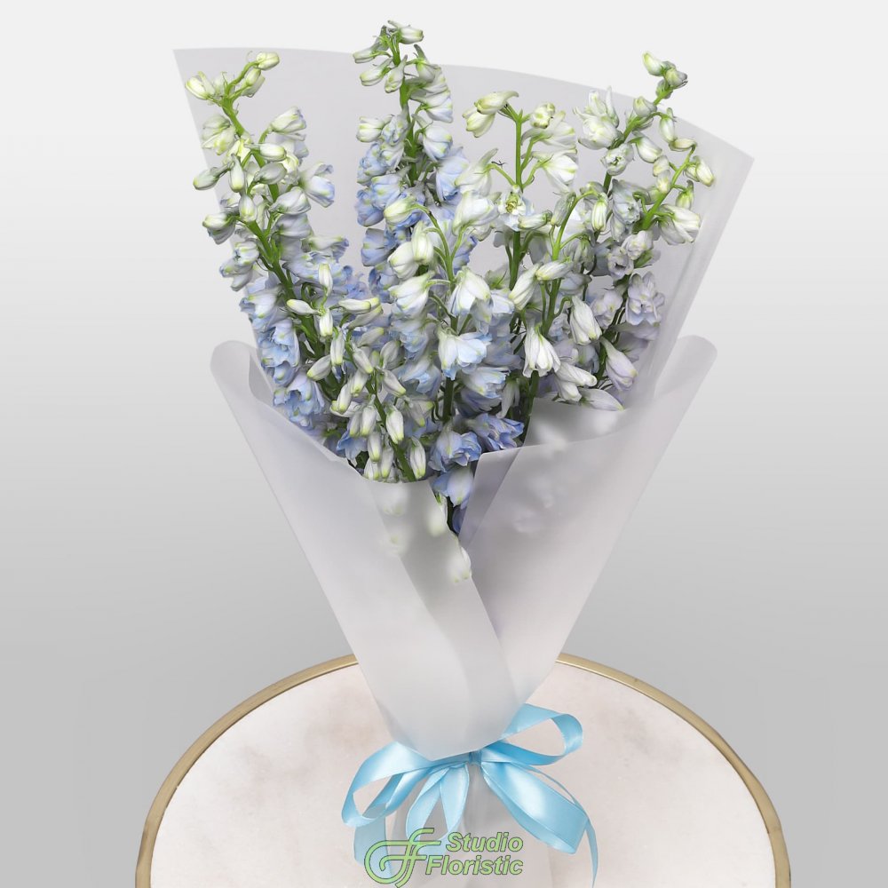 Букет из Дельфиниума 9 шт «Лазурная Нежность» Букет из Дельфиниума 9 шт «Лазурная Нежность»