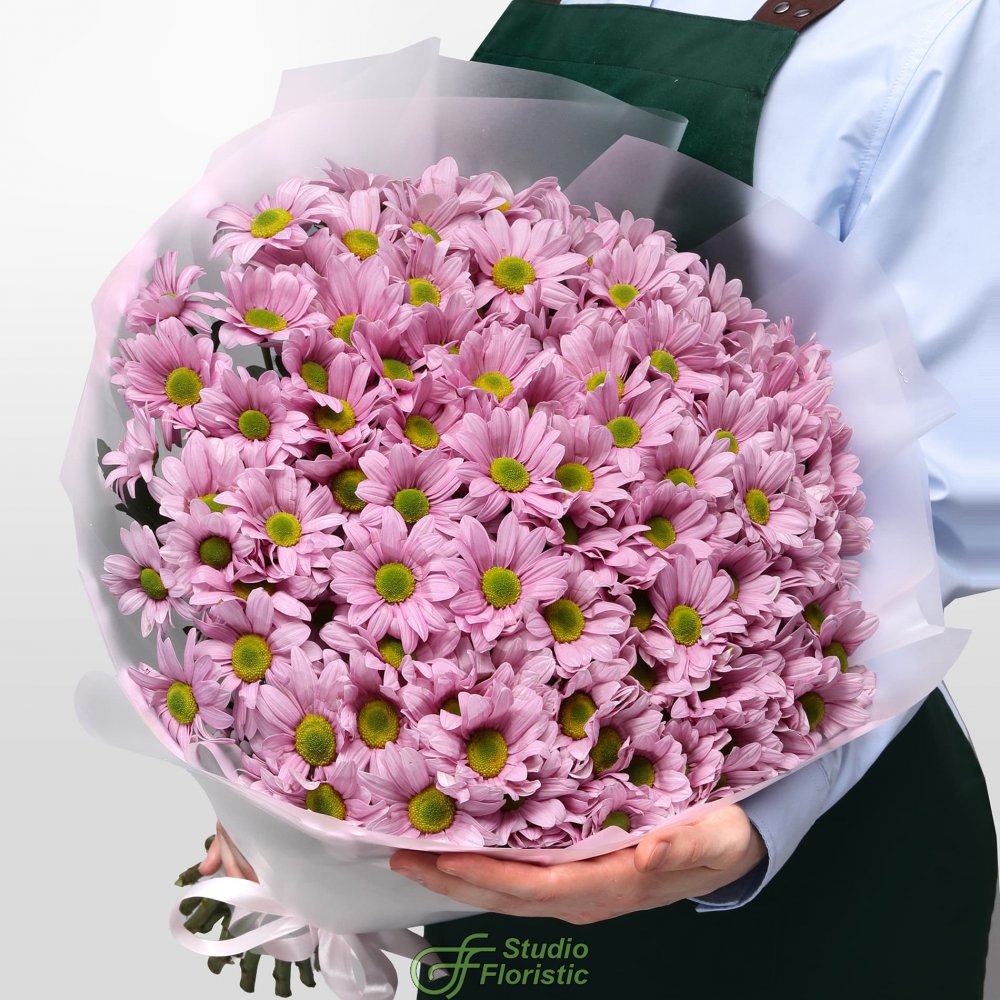 Букет из Розовых Кустовых Хризантем 25 шт «Балет» Букет из Розовых Кустовых Хризантем 25 шт «Балет»