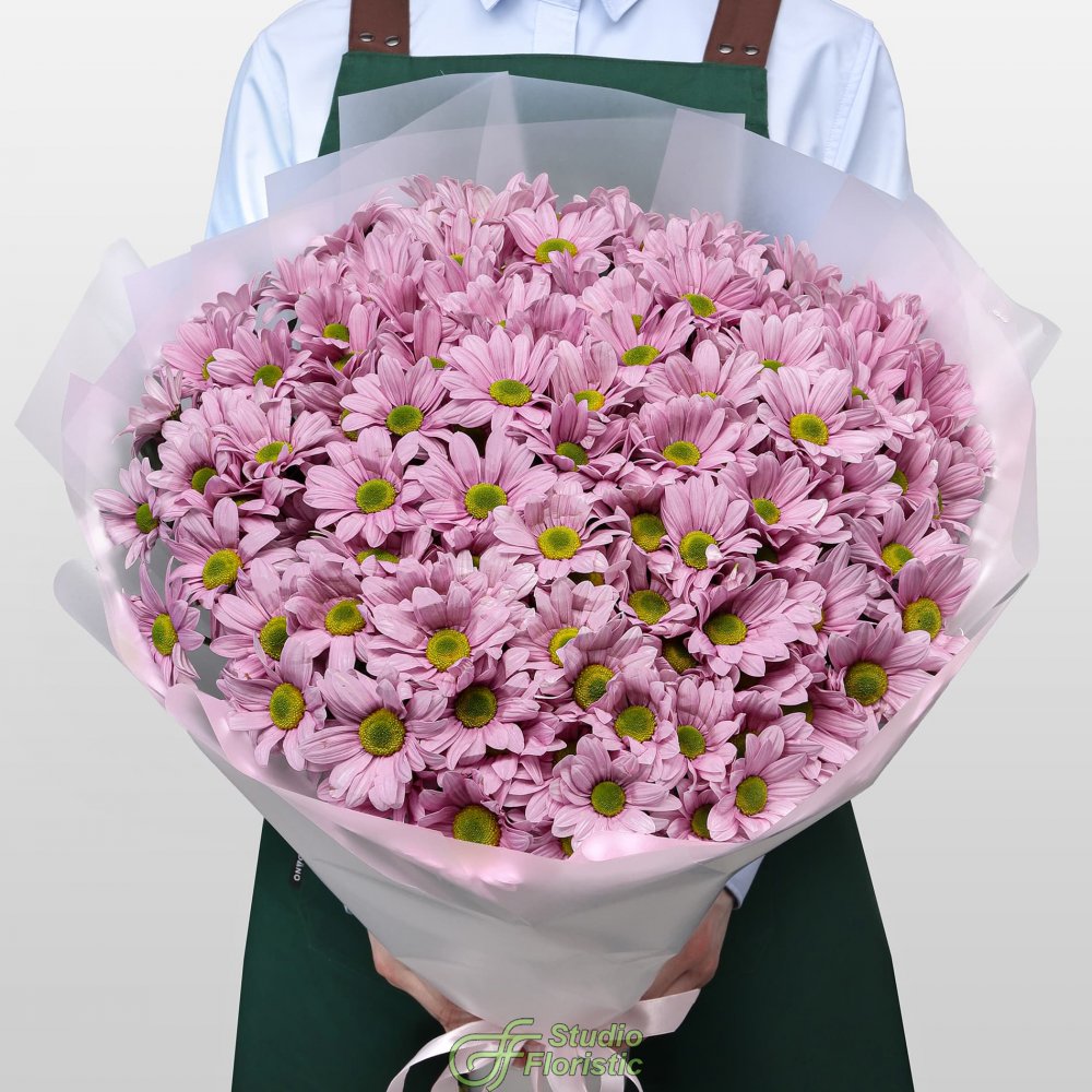Букет из Розовых Кустовых Хризантем 25 шт «Балет» Букет из Розовых Кустовых Хризантем 25 шт «Балет»