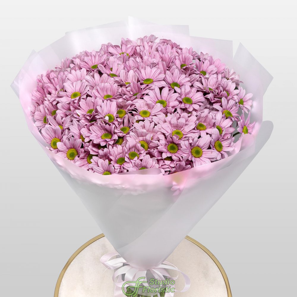 Букет из Розовых Кустовых Хризантем 25 шт «Балет» Букет из Розовых Кустовых Хризантем 25 шт «Балет»