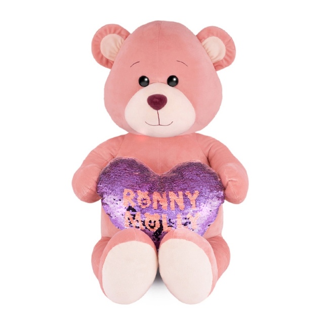 Игрушка мягкая Мишка Молли с Сердцем, 35 см